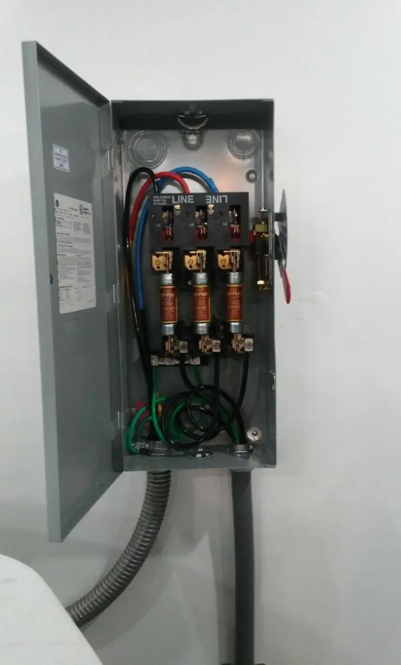 Three-phase disconnect switch installed for Smoke Detector Installation in University of California-Santa Barbara